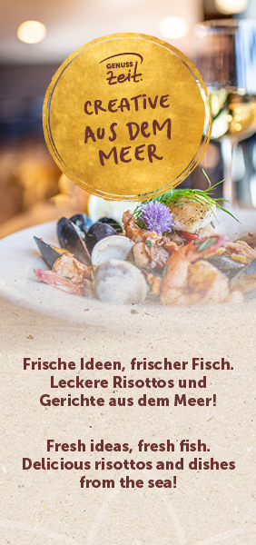 Creative from the sea: Fresh ideas, fresh fish. Delicious risottos and dishes from the sea!